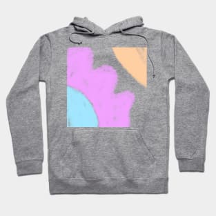 Pink blue purple orange watercolor abstract Hoodie